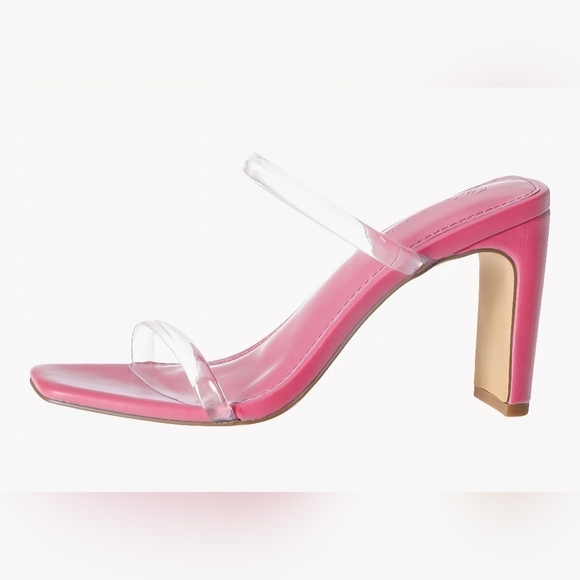 The Drop Avery Square Toe Two Strap High Heeled Sandal #775, 782 - Picture 11 of 16